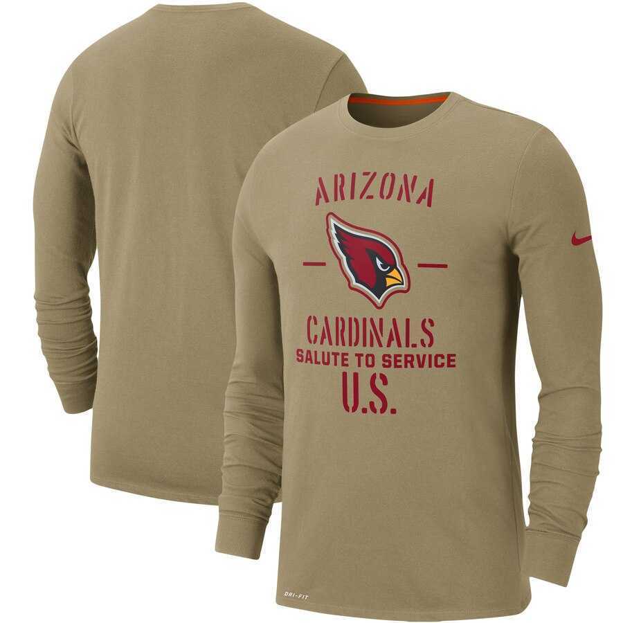 Men's Arizona Cardinals Nike Tan 2019 Salute to Service Sideline Performance Long Sleeve Shirt,We sell and wholesale Men's Arizona Cardinals Nike Tan 2019 Salute to Service Sideline Performance Long Sleeve Shirt on line form chian!